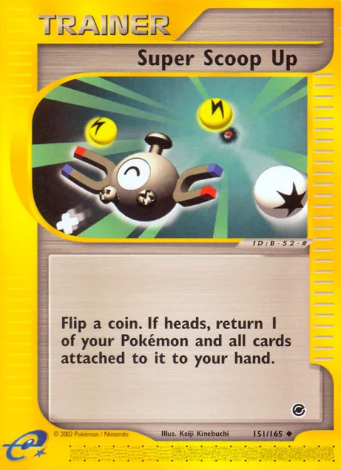 Super Scoop Up, a Pokémon card