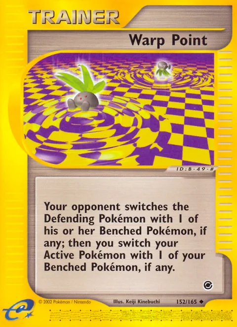 Warp Point, a Pokémon card