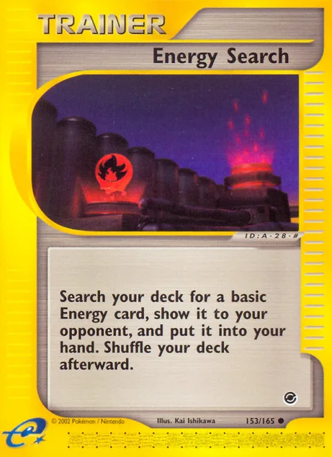Energy Search, a Pokémon card