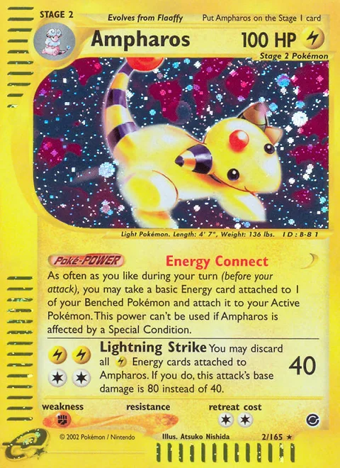Ampharos, a Pokémon card