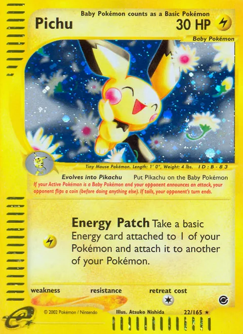 Pichu, a Pokémon card