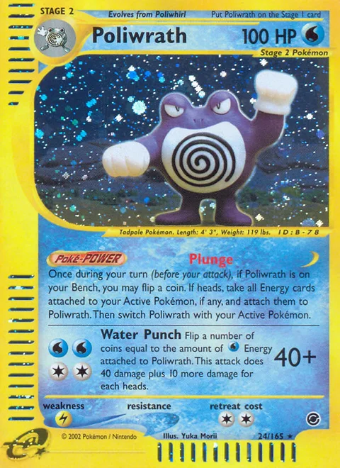Poliwrath, a Pokémon card