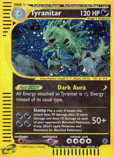 Tyranitar, a Pokémon card
