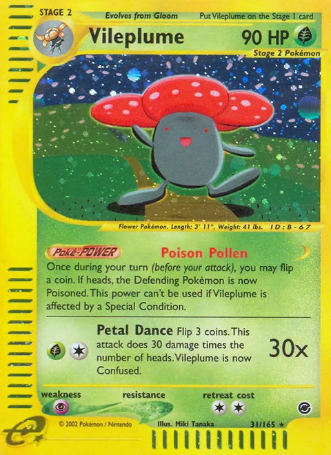 Vileplume, a Pokémon card