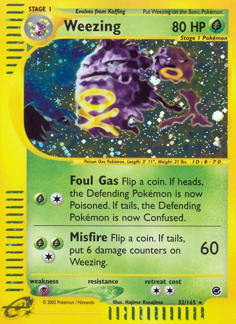 Weezing, a Pokémon card