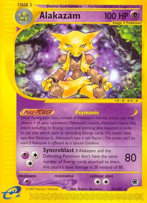 Alakazam, a Pokémon card