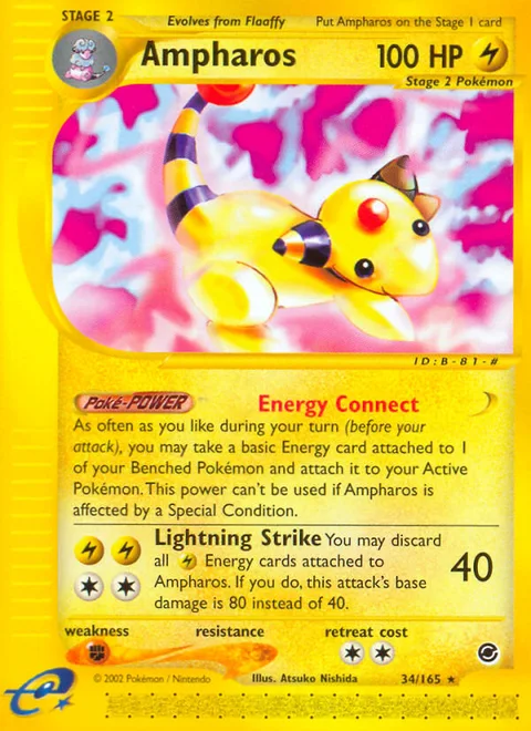 Ampharos, a Pokémon card