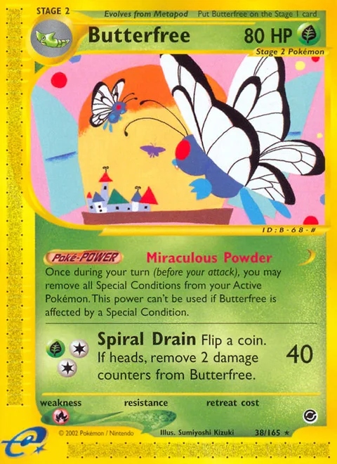 Butterfree, a Pokémon card