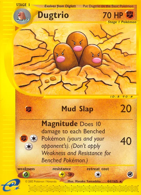 Dugtrio, a Pokémon card