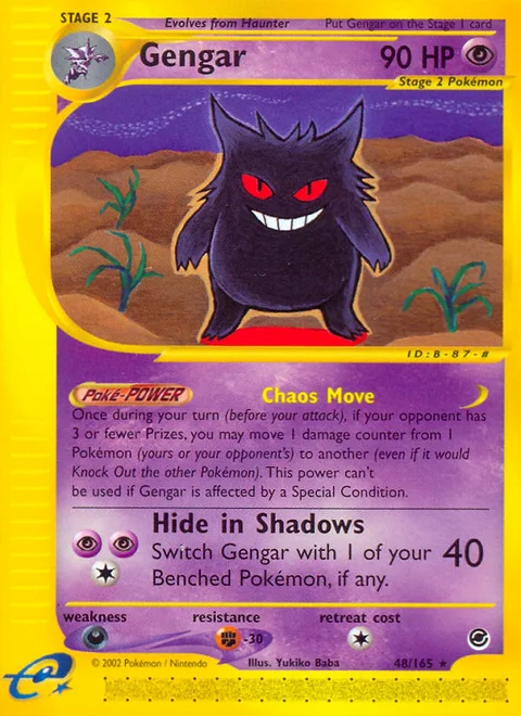 Gengar, a Pokémon card