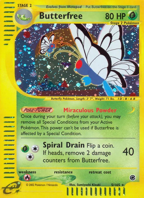 Butterfree, a Pokémon card