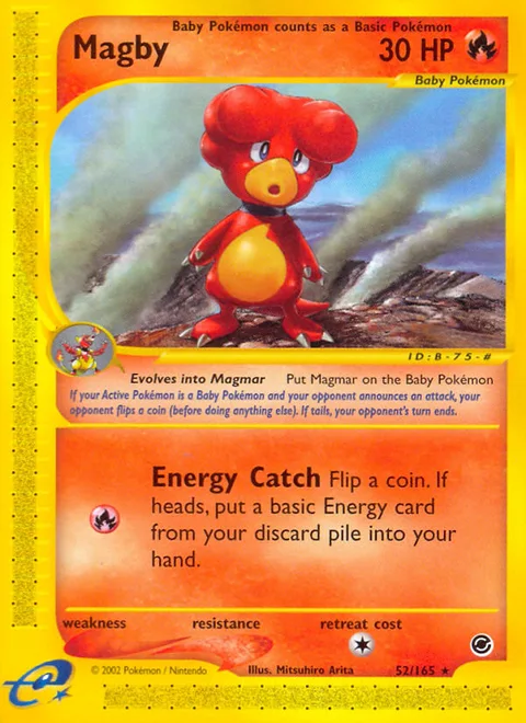 Magby, a Pokémon card