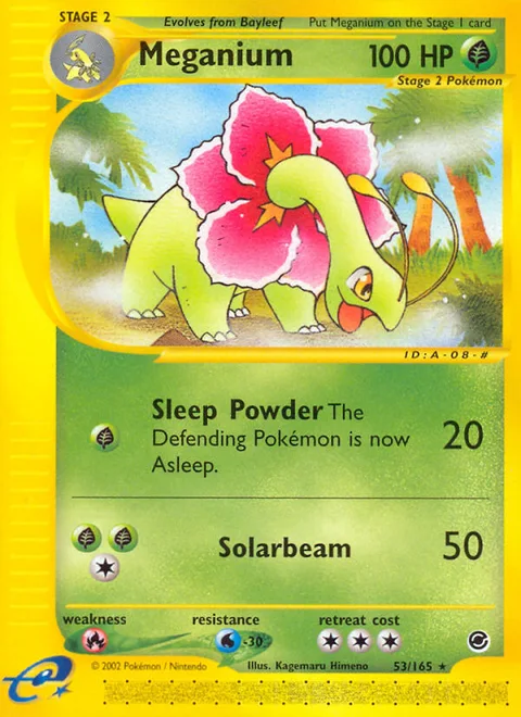 Meganium, a Pokémon card