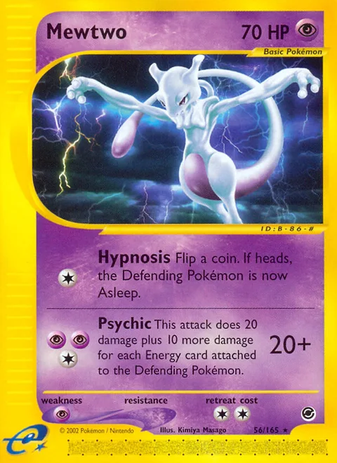 Mewtwo, a Pokémon card