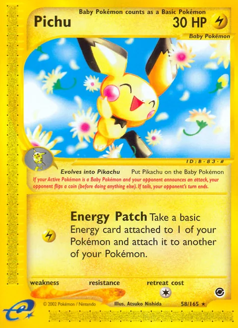 Pichu, a Pokémon card