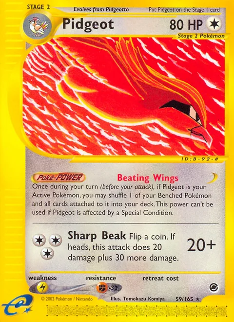 Pidgeot, a Pokémon card