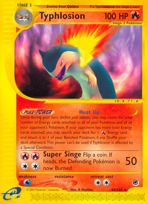 Typhlosion, a Pokémon card