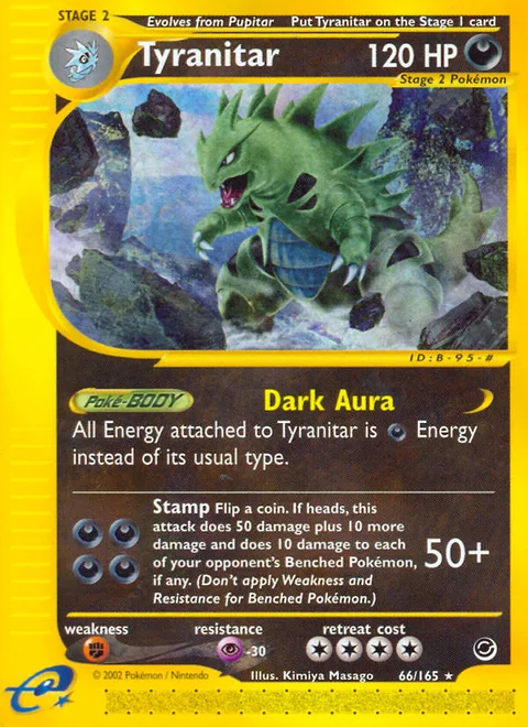 Tyranitar, a Pokémon card