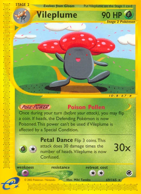 Vileplume, a Pokémon card