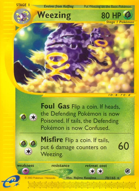 Weezing, a Pokémon card