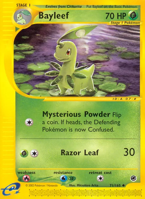 Bayleef, a Pokémon card