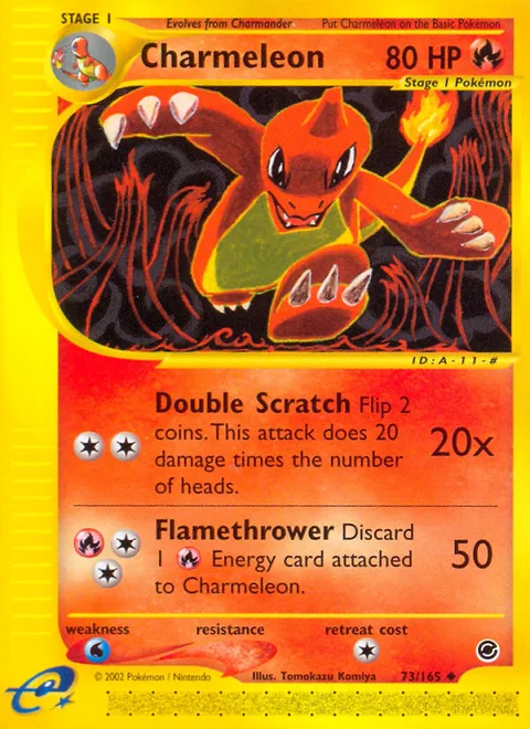 Charmeleon, a Pokémon card
