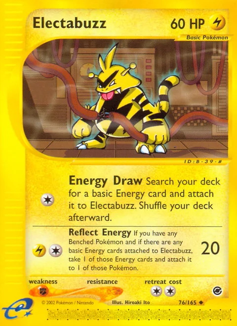 Electabuzz, a Pokémon card
