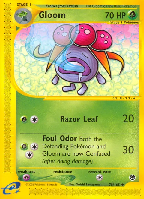 Gloom, a Pokémon card