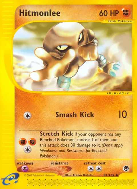 Hitmonlee, a Pokémon card