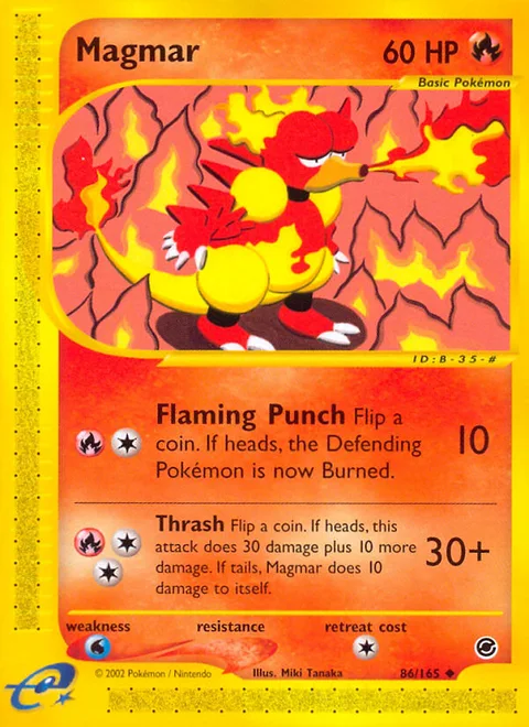 Magmar, a Pokémon card