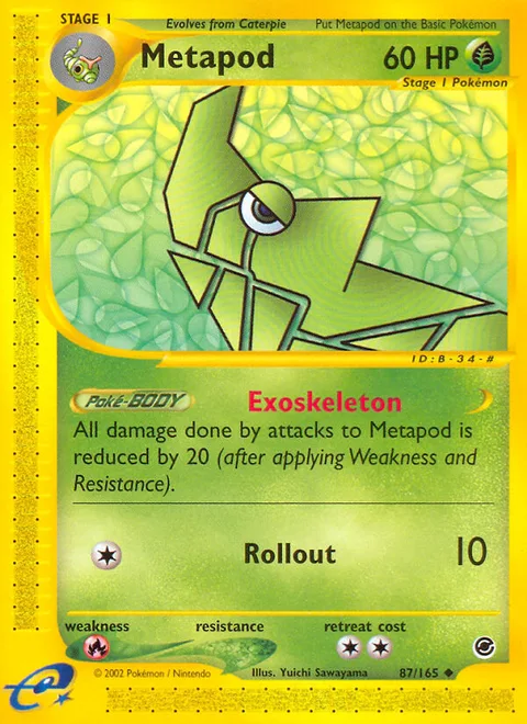 Metapod, a Pokémon card