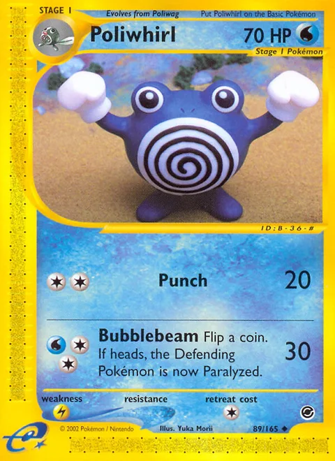 Poliwhirl, a Pokémon card
