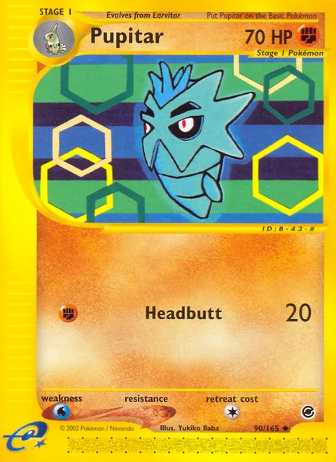 Pupitar, a Pokémon card