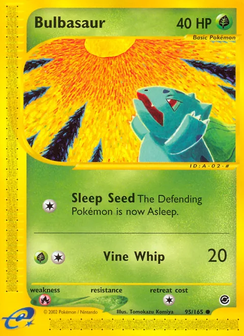 Bulbasaur, a Pokémon card