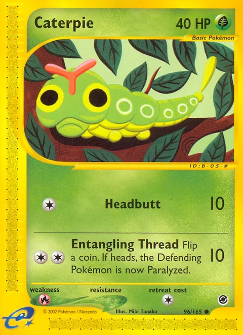 Caterpie, a Pokémon card