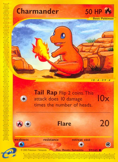 Charmander, a Pokémon card