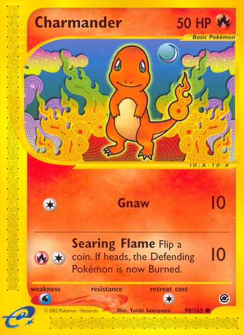 Charmander, a Pokémon card