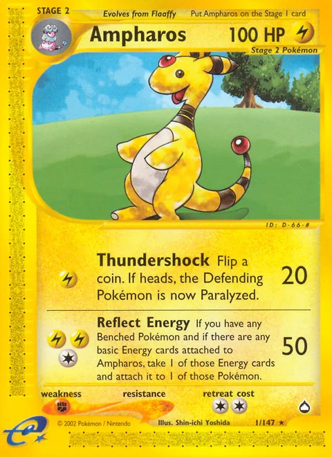 Ampharos, a Pokémon card