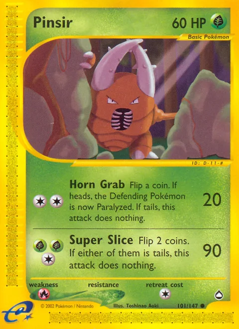 Pinsir, a Pokémon card