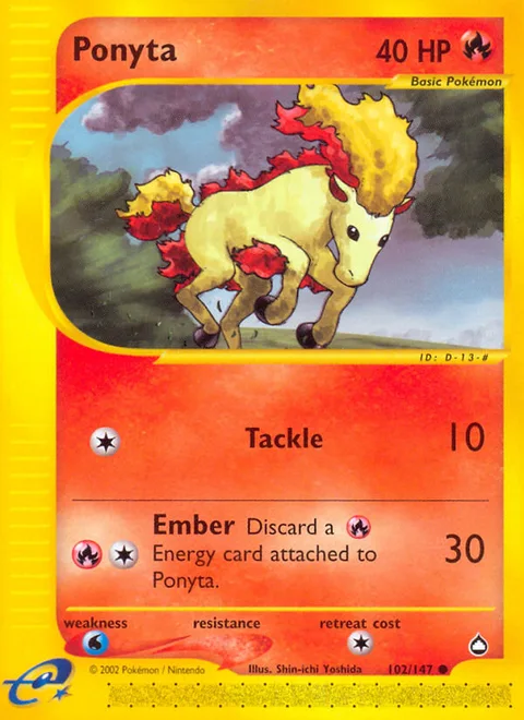 Ponyta, a Pokémon card