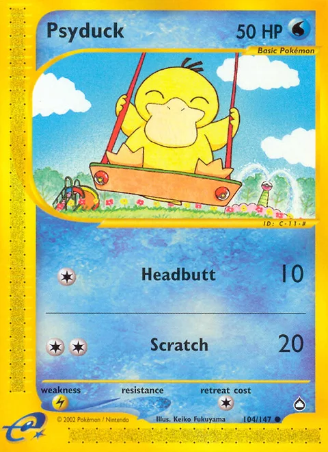 Psyduck, a Pokémon card