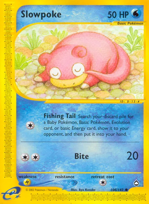 Slowpoke, a Pokémon card