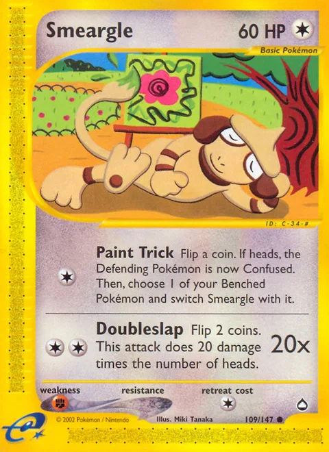 Smeargle, a Pokémon card