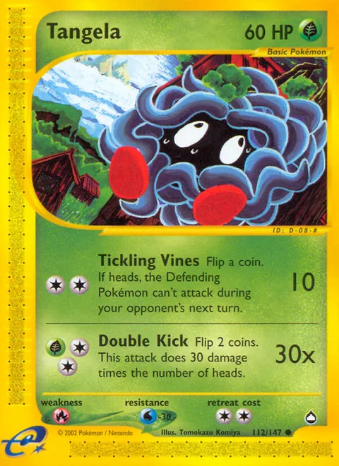 Tangela, a Pokémon card