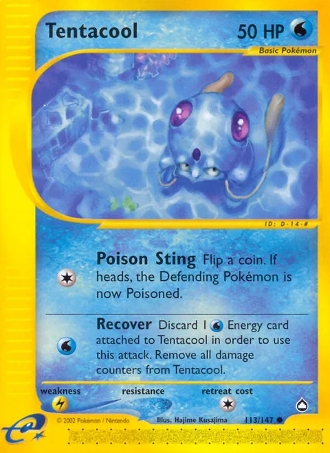 Tentacool, a Pokémon card
