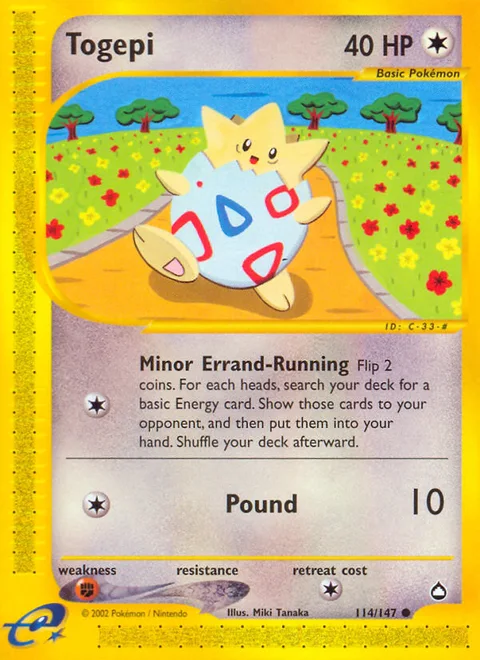 Togepi, a Pokémon card