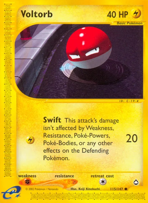 Voltorb, a Pokémon card