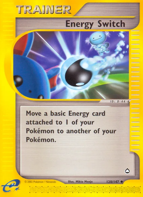 Energy Switch, a Pokémon card