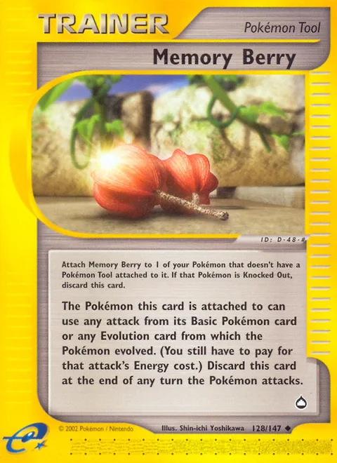 Memory Berry, a Pokémon card