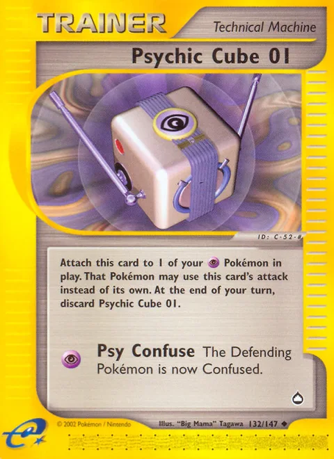 Psychic Cube 01, a Pokémon card